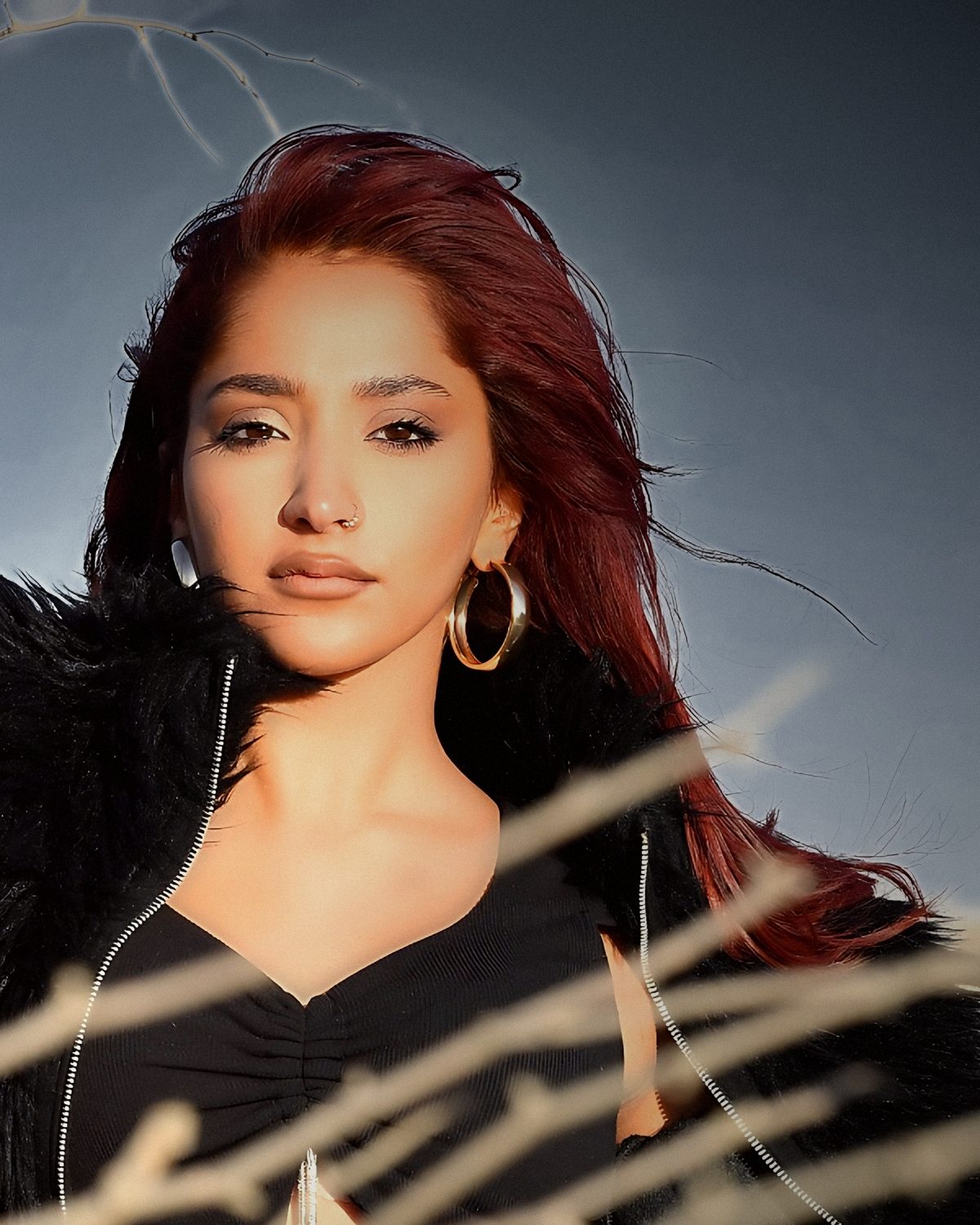 Daniel De Loco portrait, red hair, desert