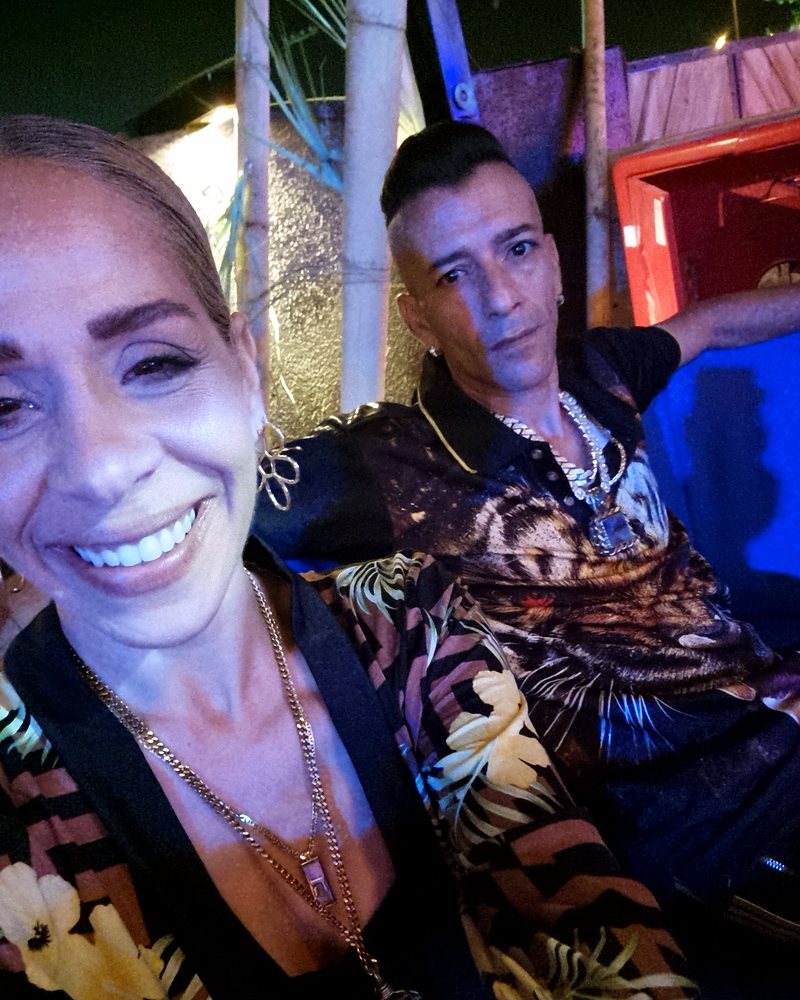 Inbar on a night out with Alon